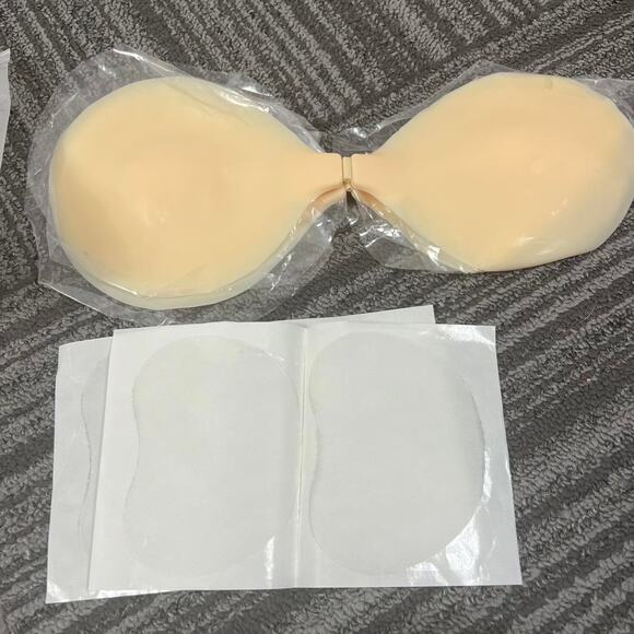 BRABIC Plunge Strapless Sticky Push Up Bra Backless Adhesive Invisible, size L - Picture 6 of 6